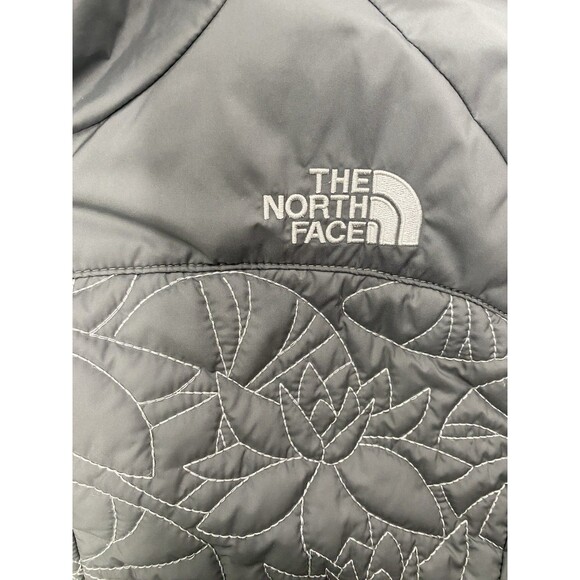 THE NORTH FACE Catawissa Lotus Flower Quilted Insulated Jacket Women XL Gray - Picture 2 of 13